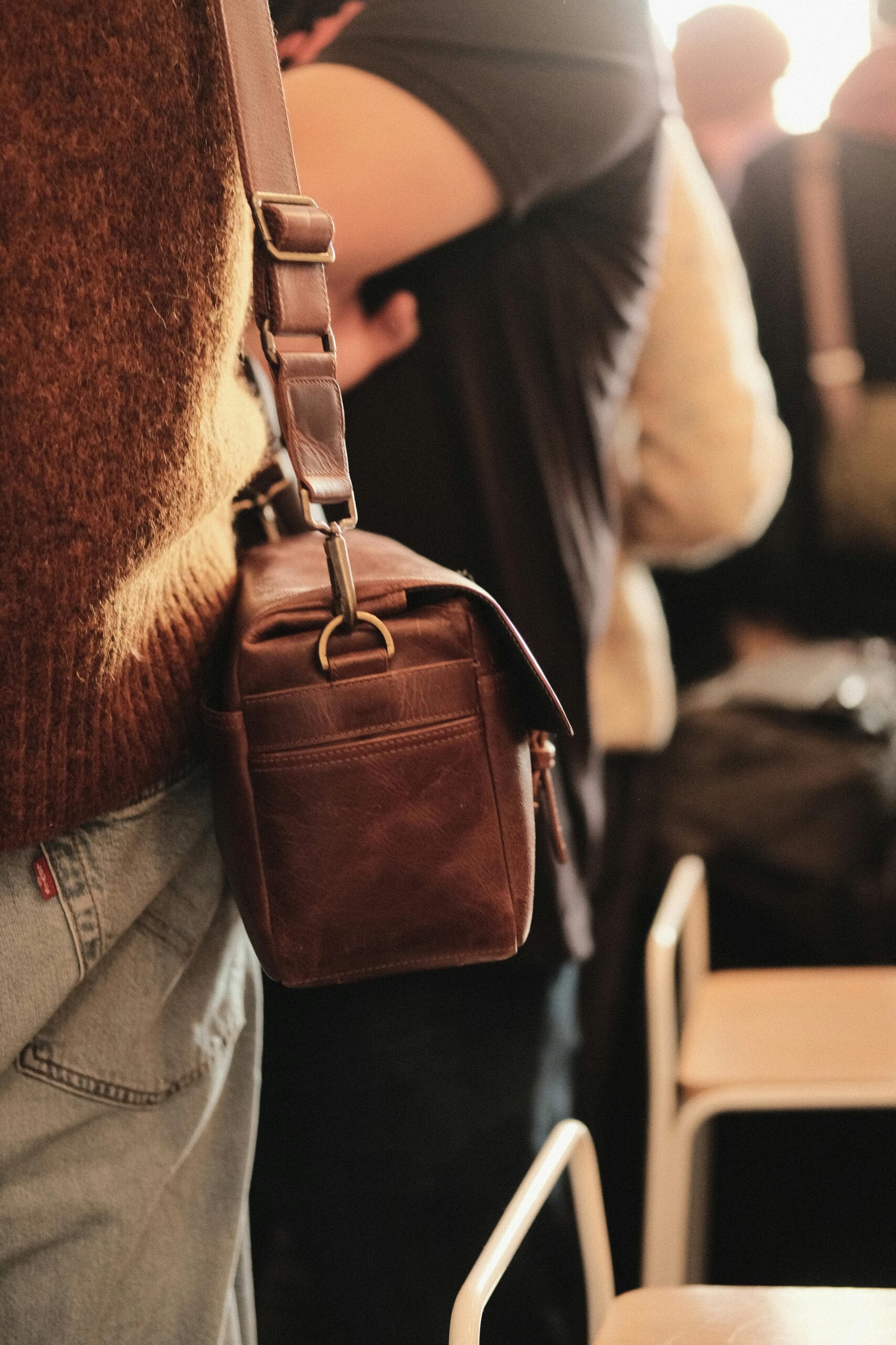 leather shoulder bag